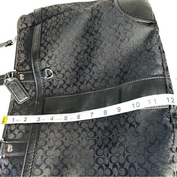 Coach Black Signature Handbag Tote Weekender Diaper Bag - #77156 - Picture 14 of 15